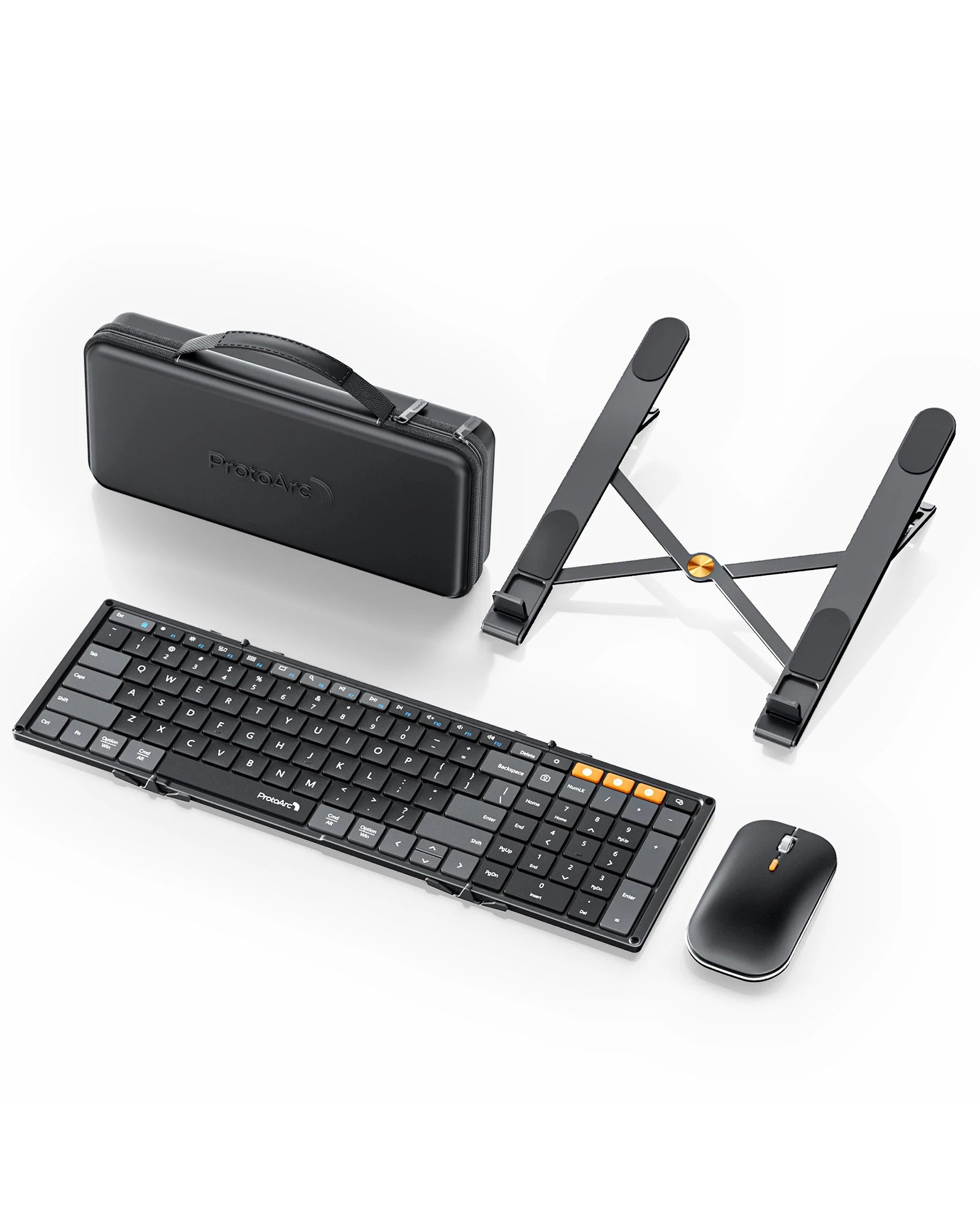 XKM01 CaseUp - Portable Keyboard Mouse & Stand Combo - ProtoArc