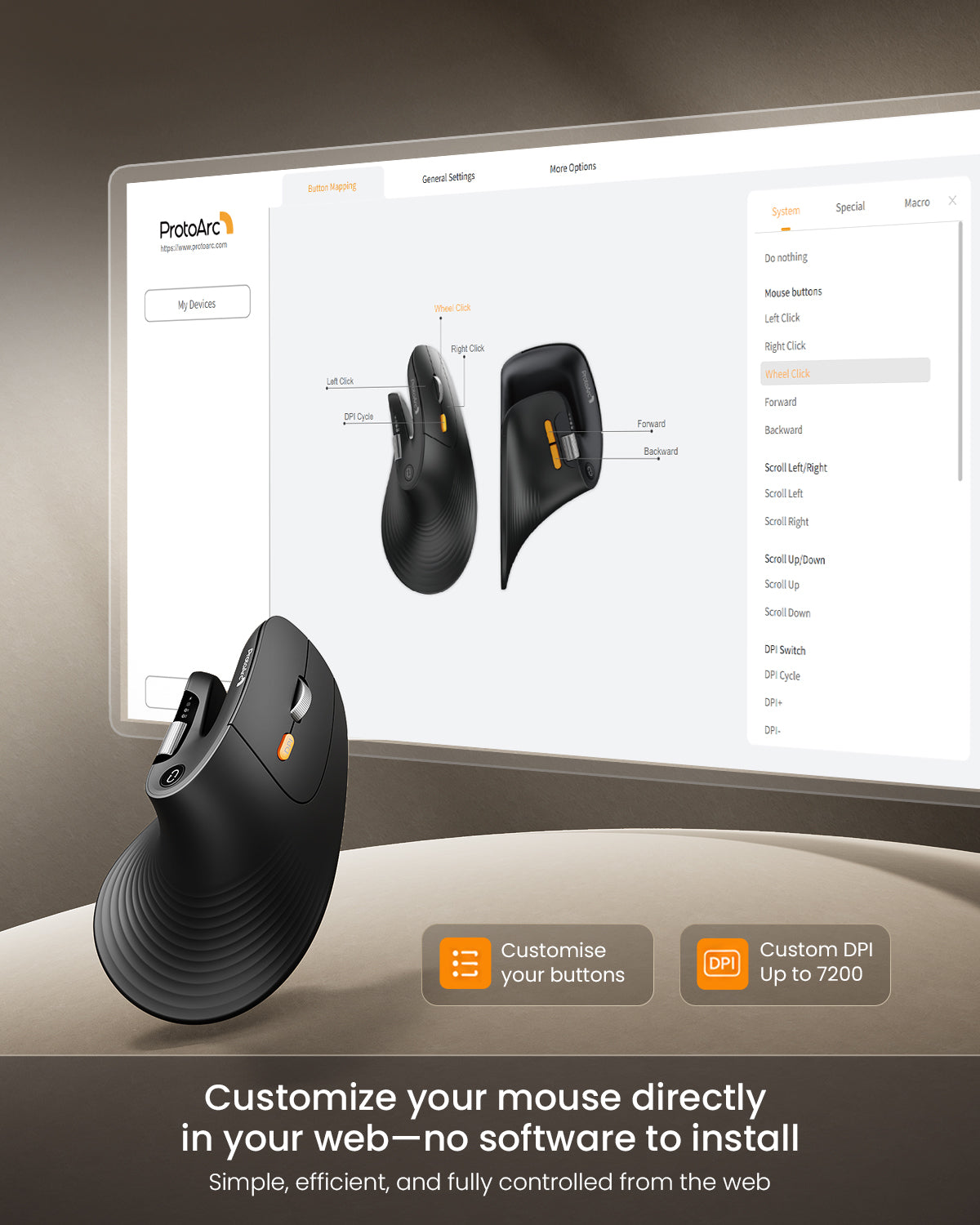 EM11 Pro Ergonomic Vertical Mouse
