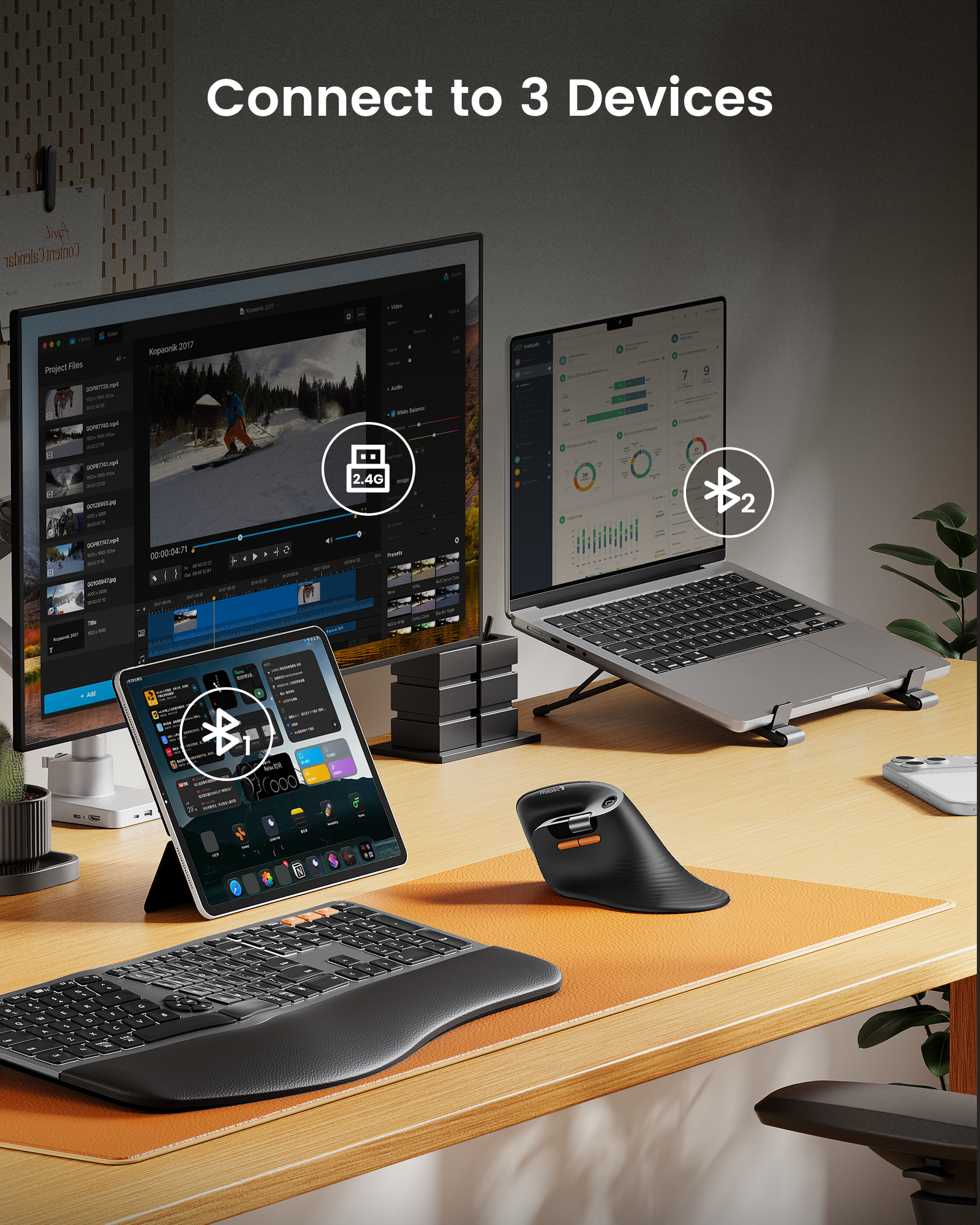 Mouse Ergonomico EM11 PRO a Scorrimento Veloce (Copia)