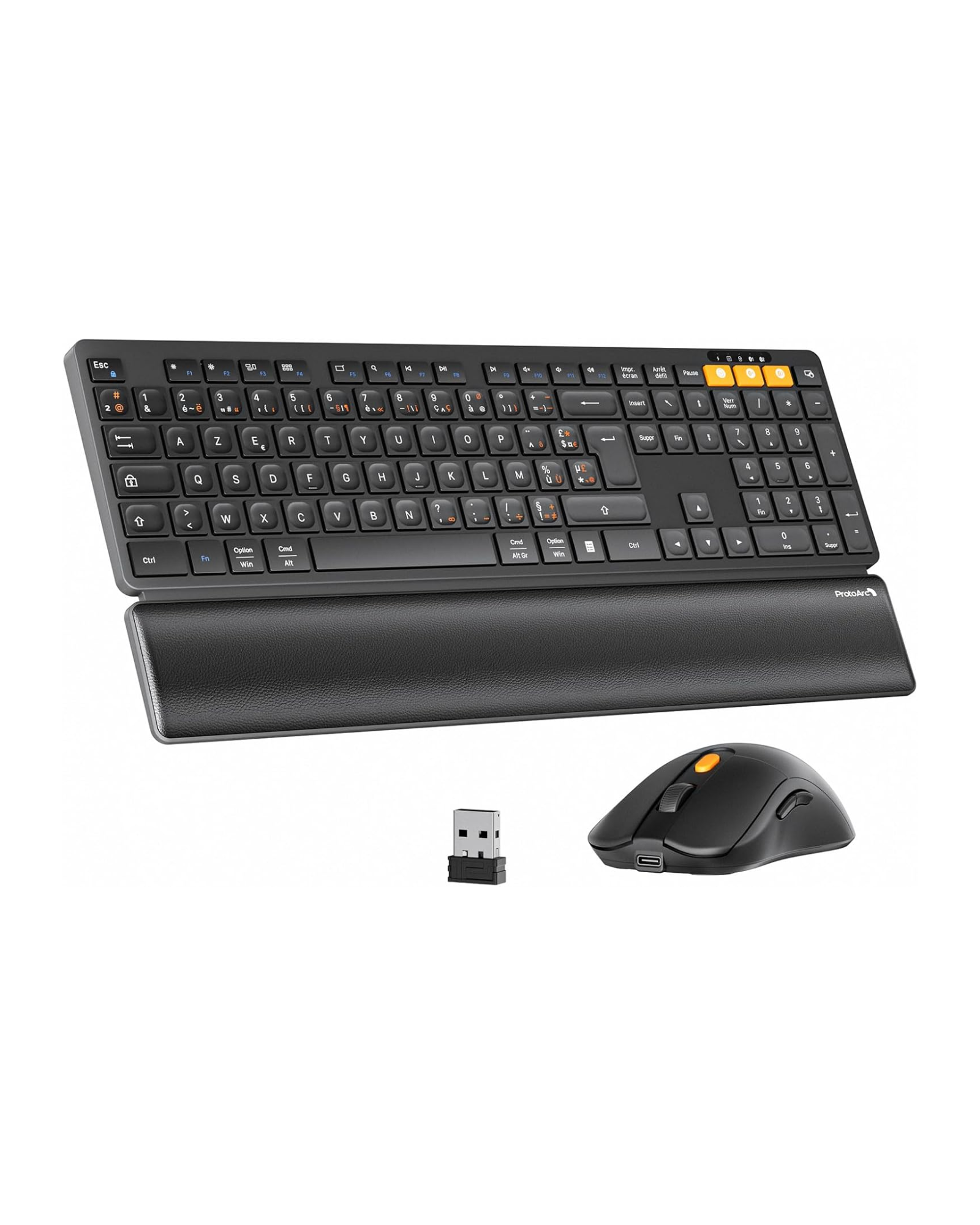 Ensemble clavier et souris sans fil KM60 (disposition FR)