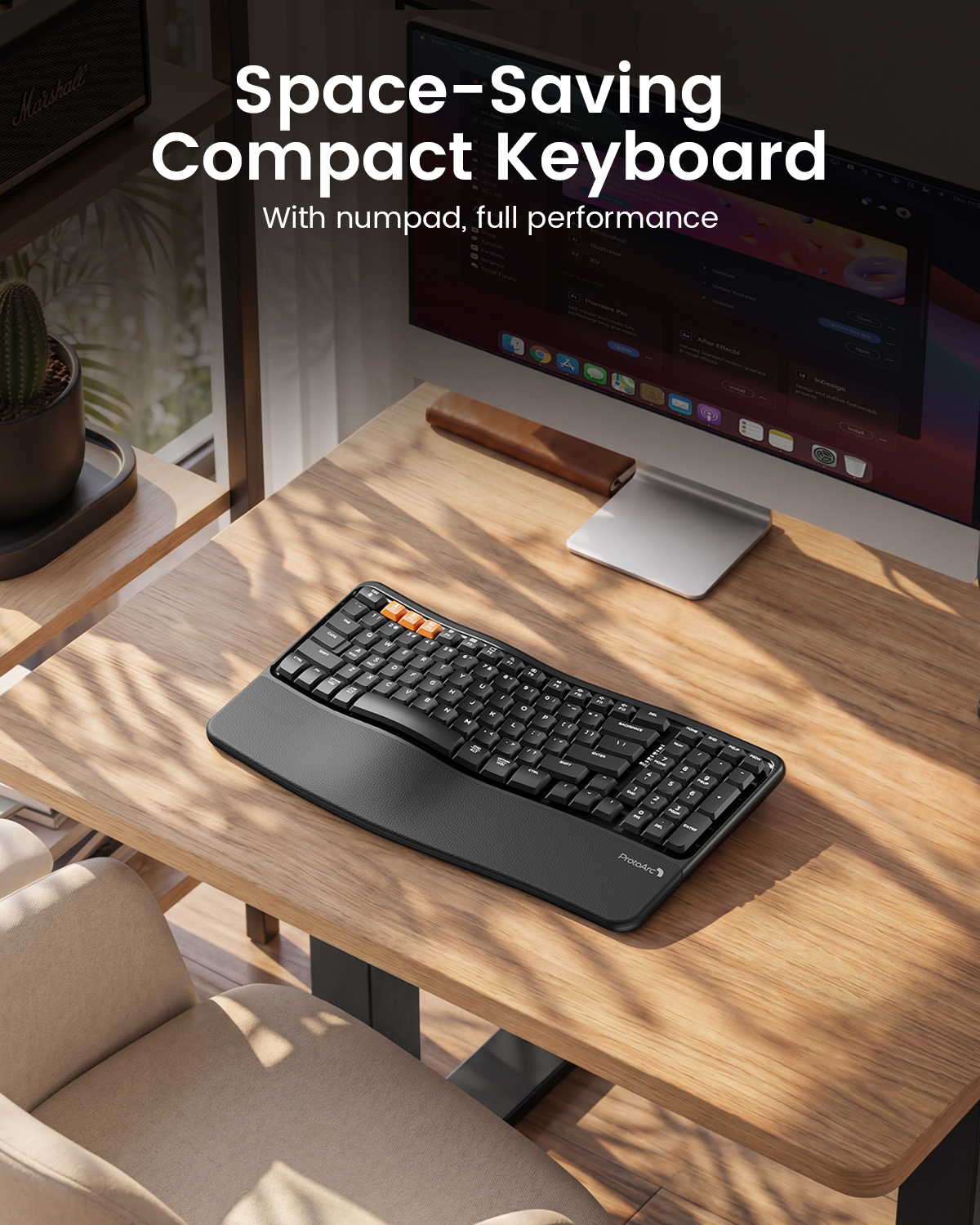 EK02 Wave Keys Ergonomic Keyboard