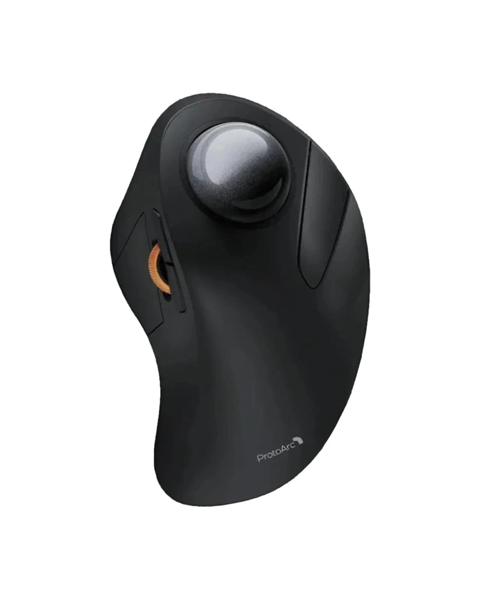 Black ProtoArc EM03 NL ergonomic trackball mouse with a 44mm trackball.