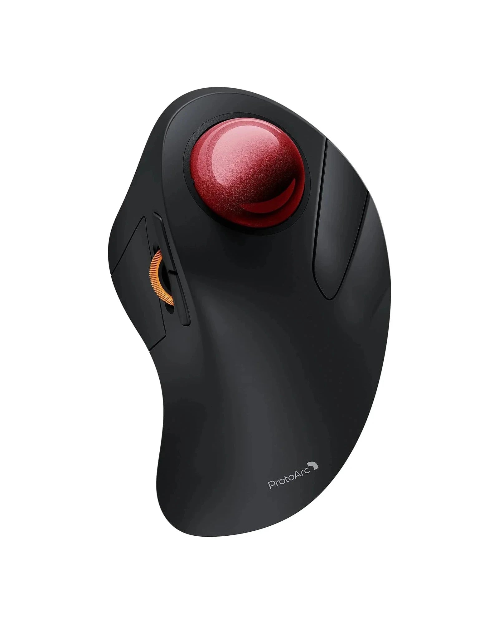 EM03 NL Ergonomic Trackball Mouse with red trackball