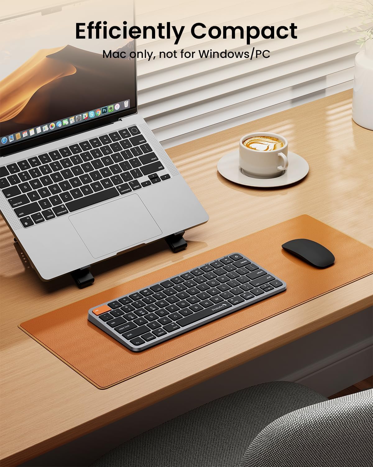 K90-A Compact Backlit Bluetooth Keyboard for Mac