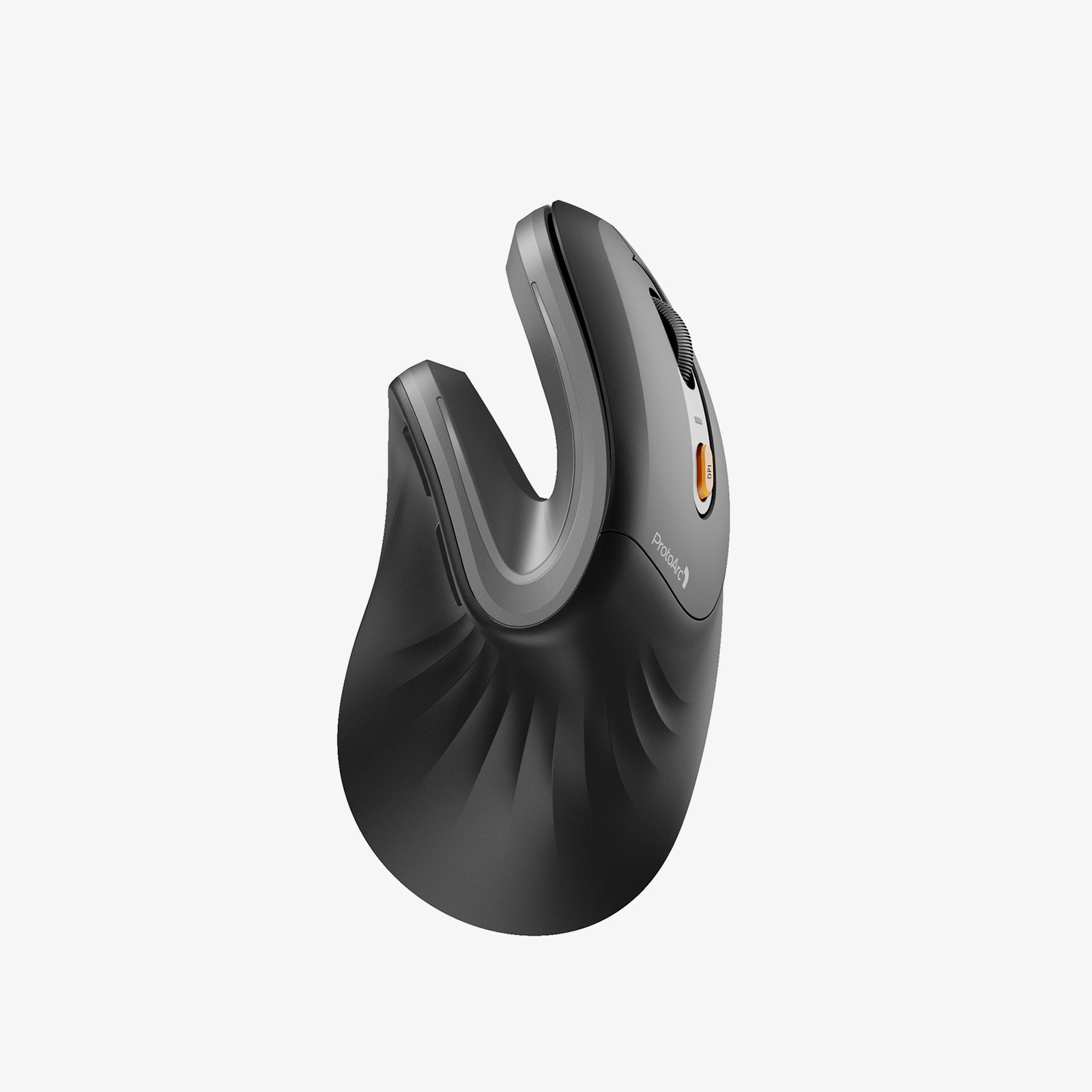 EM11 NL Bluetooth Ergonomic Vertical Mouse, grey, with ProtoArc logo and DPI button