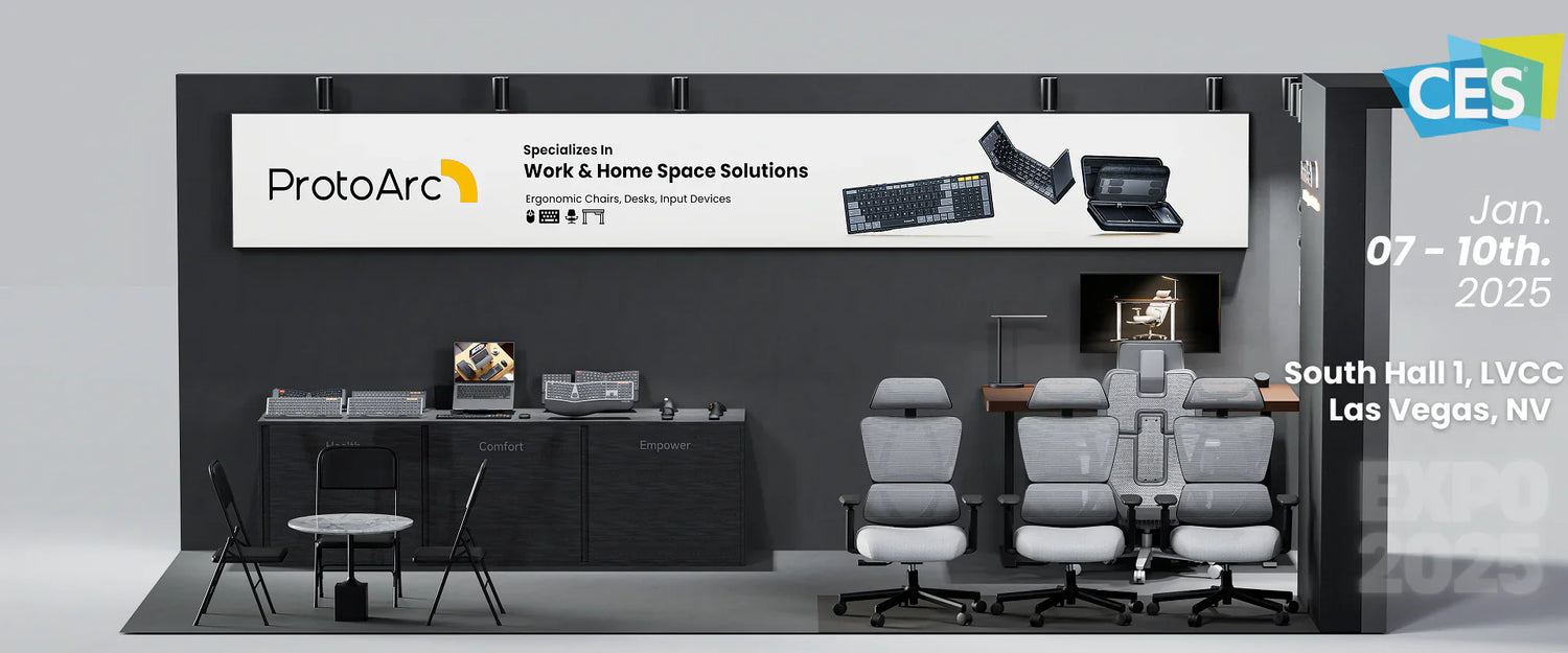 ProtoArc at CES 2025: Portable, Ergonomic, and Smart Workstation Solutions for Modern Professionals