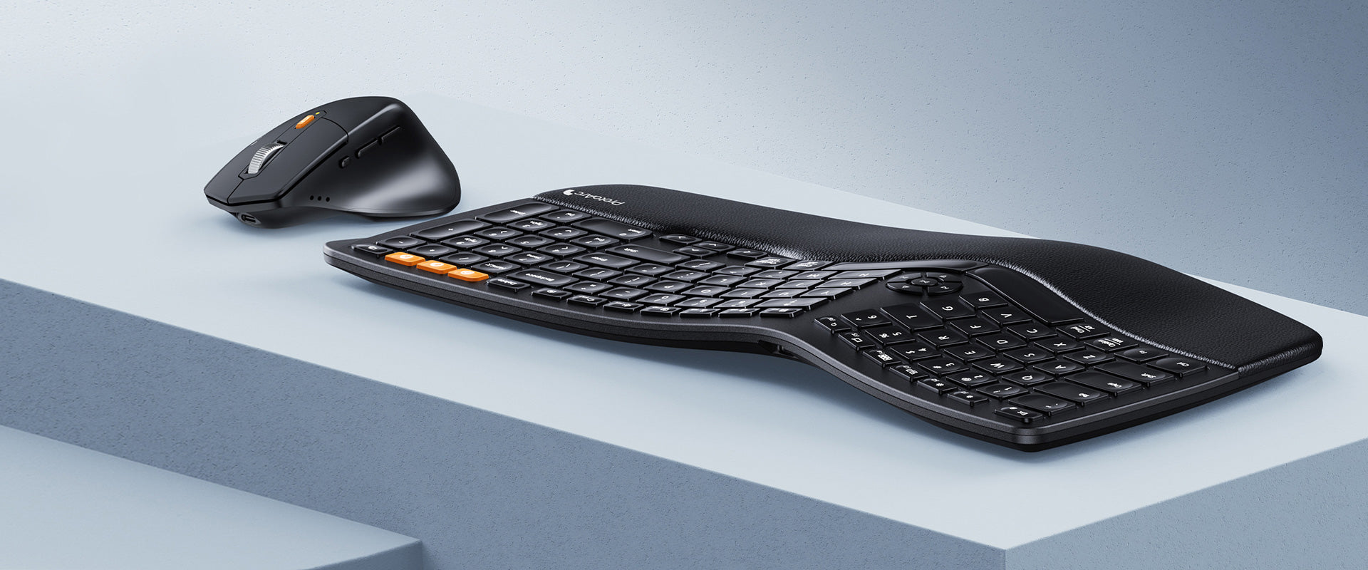Ergonomic foldable keyboard mouse sets protoarc