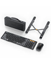 ProtoArc XKM01 foldable keyboard, mouse, laptop stand, and travel case set. DE layout.