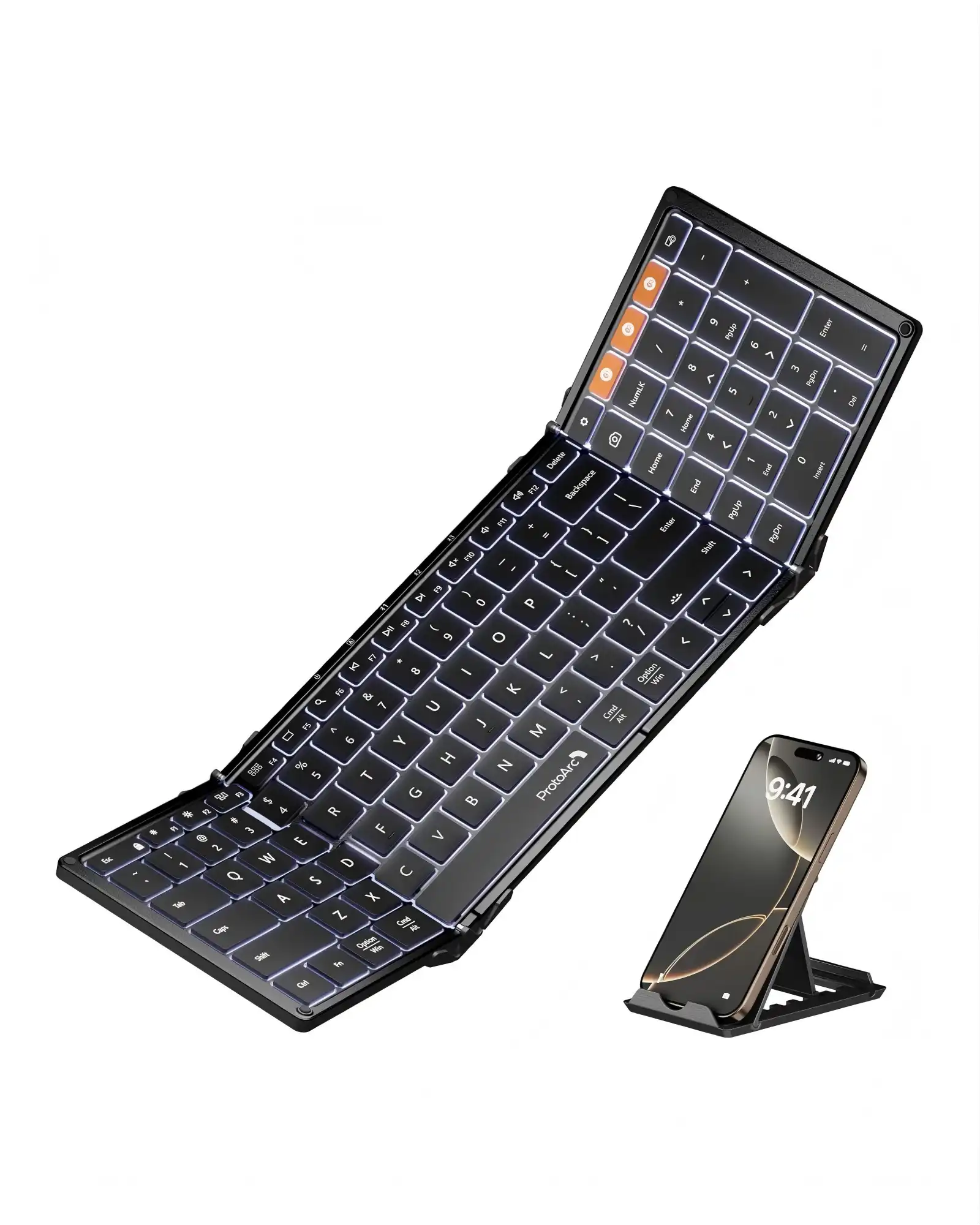 XK01 Plus Backlit Foldable Keyboard