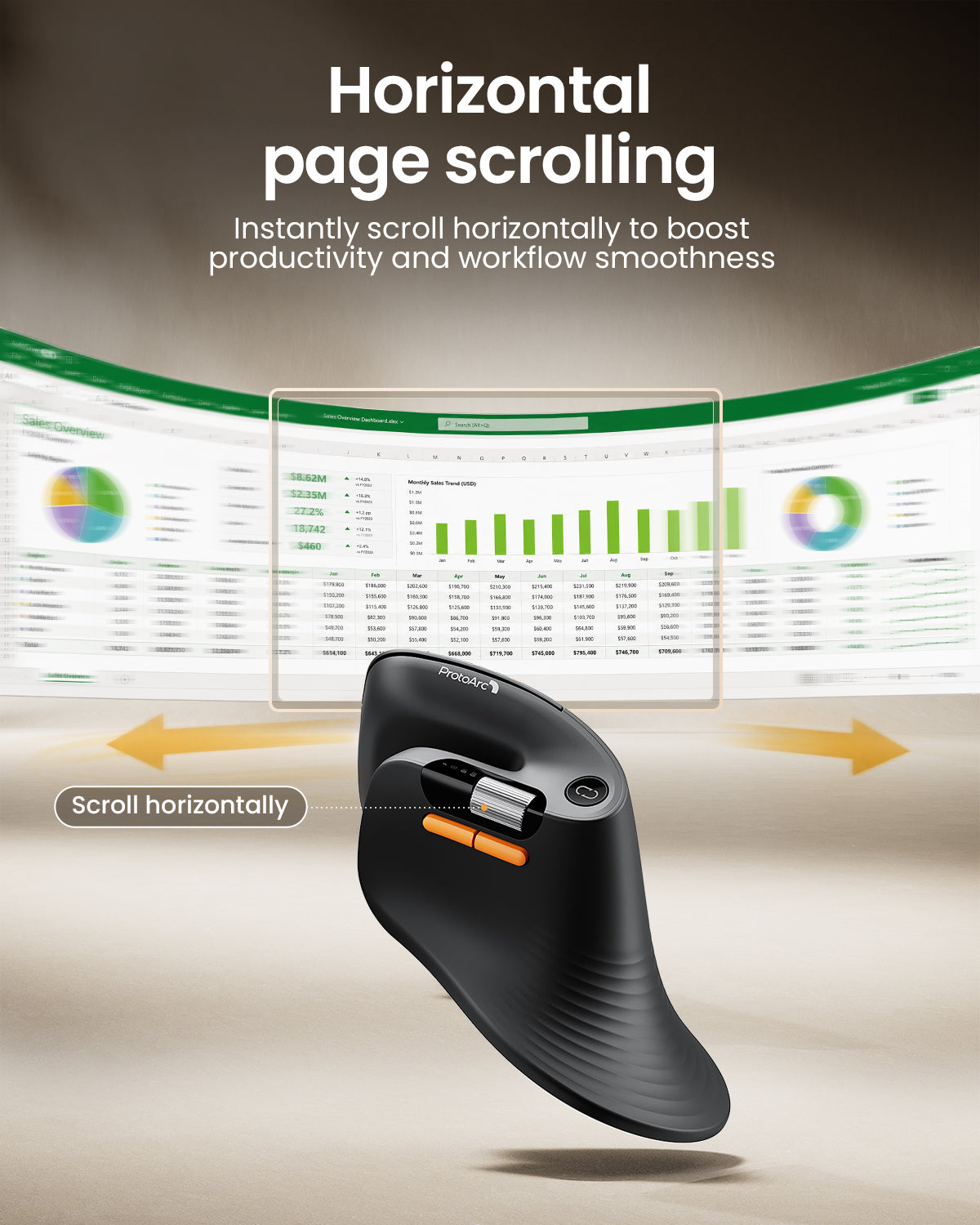 EM11 Pro Ergonomic Vertical Mouse