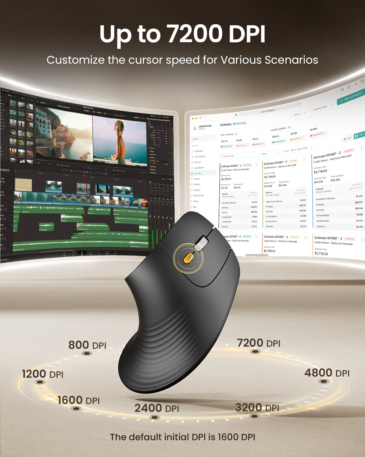 EM11 Pro Ergonomic Vertical Mouse