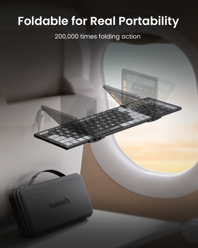 XKM01 CaseUp - Portable Keyboard Mouse & Stand Combo - ProtoArc
