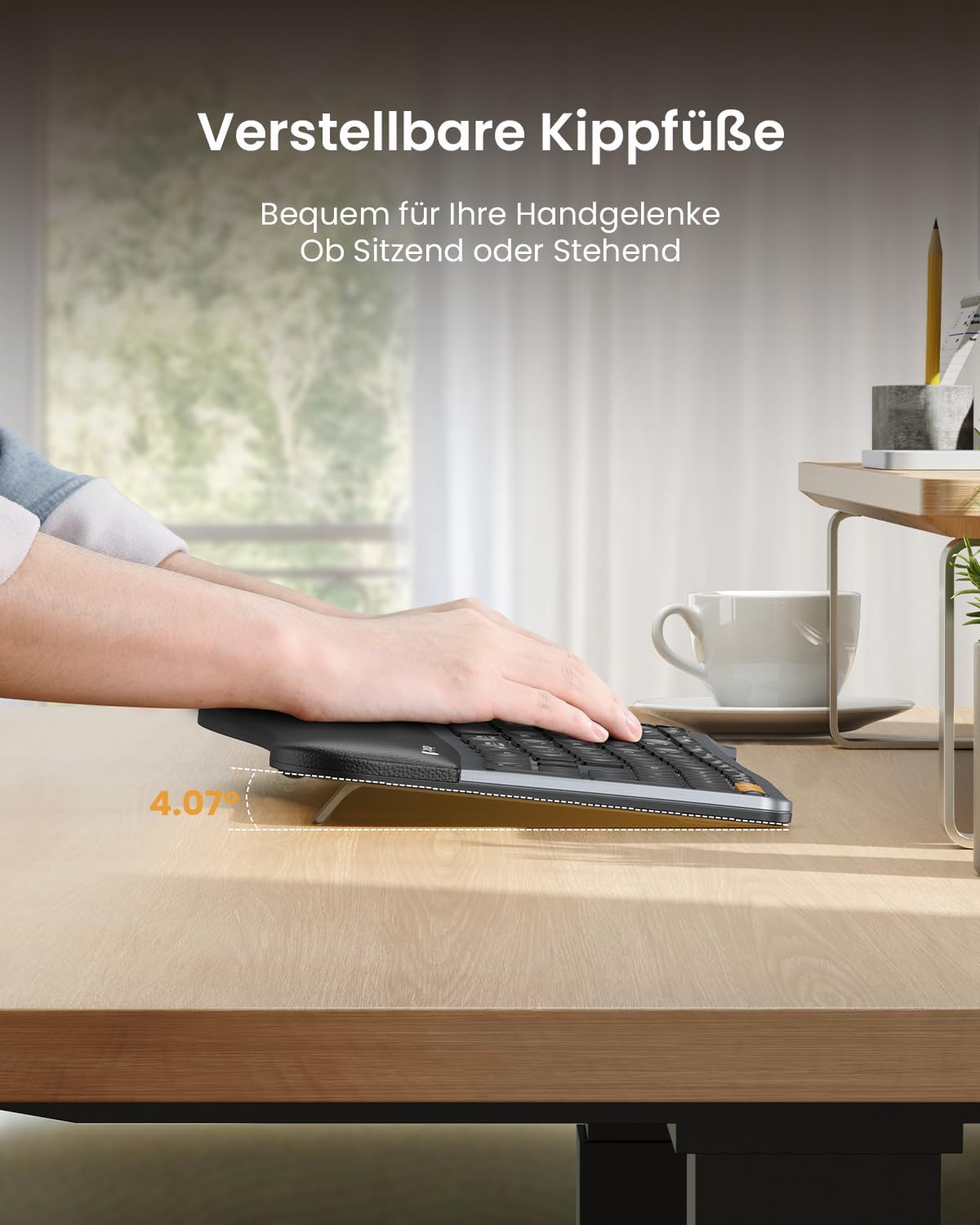 EK01 Plus Ergonomische Geteilte Tastatur (DE Layout)