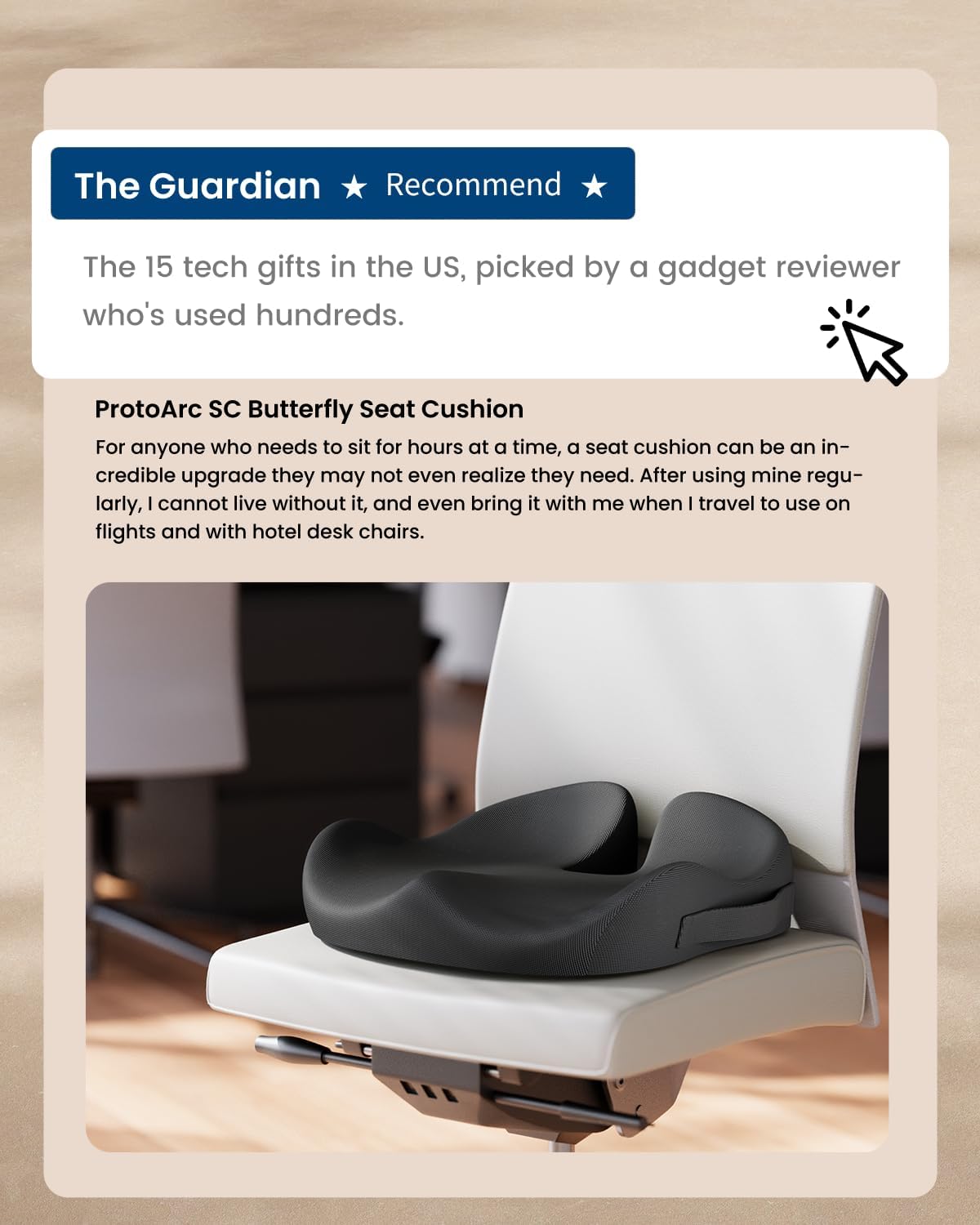 SC Butterfly XL Ergonomic Seat Cushion