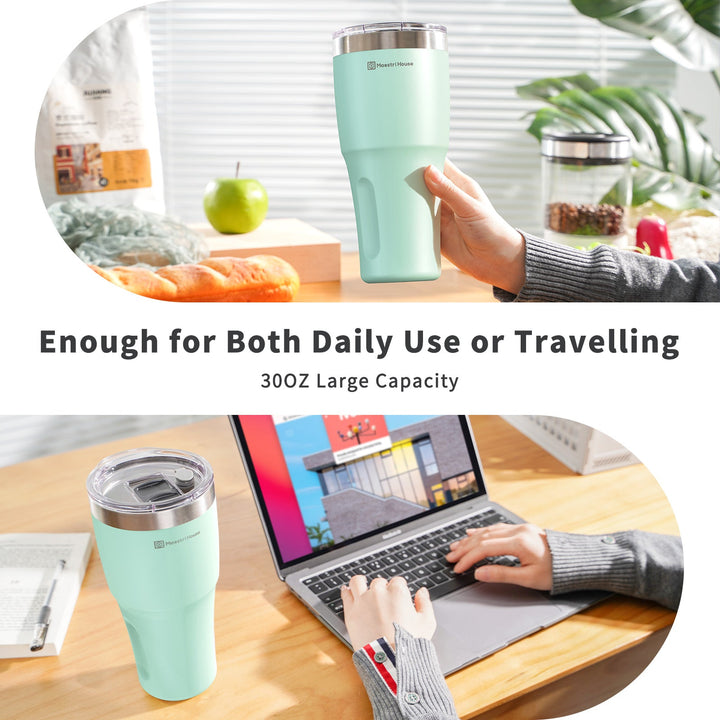 2-in-1 Lid Coffee Tumbler Cup