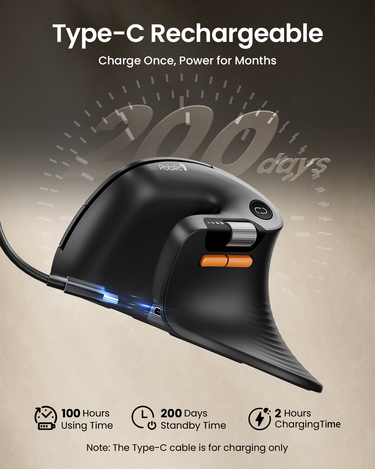 EM11 Pro Ergonomic Vertical Mouse