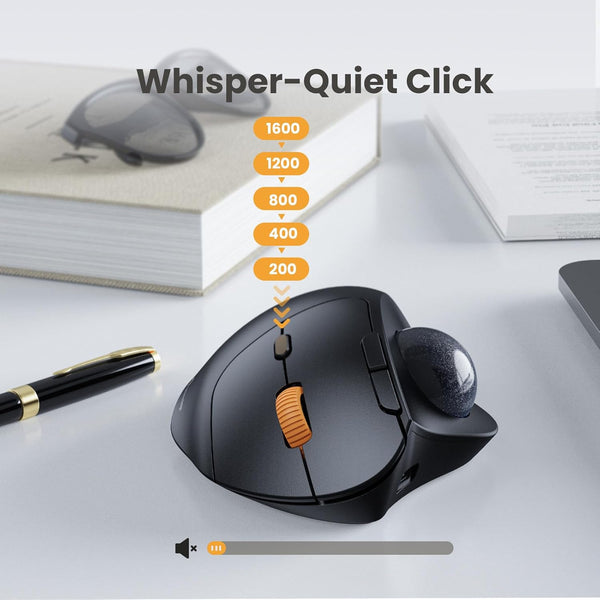 EM04 - Ergonomic Trackball Mouse - ProtoArc