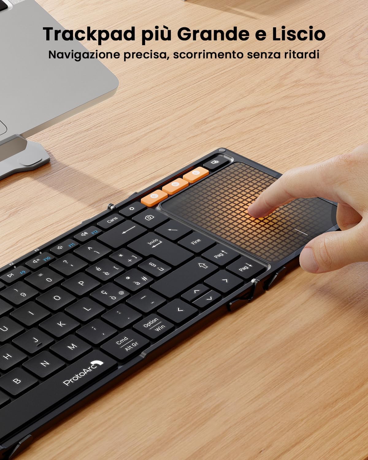 Tastiera Pieghevole XK01 TP con Touchpad (Layout IT)