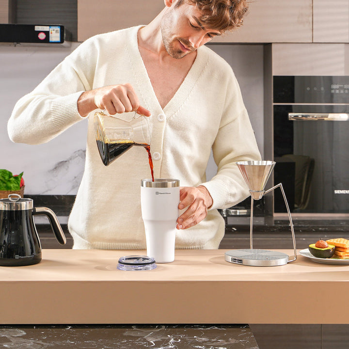 2-in-1 Lid Coffee Tumbler Cup