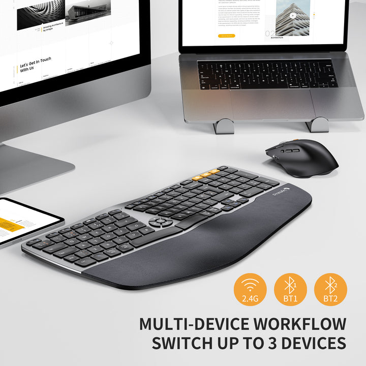 EKM01 Advanced Ergonomic Keyboard & Mouse Combo