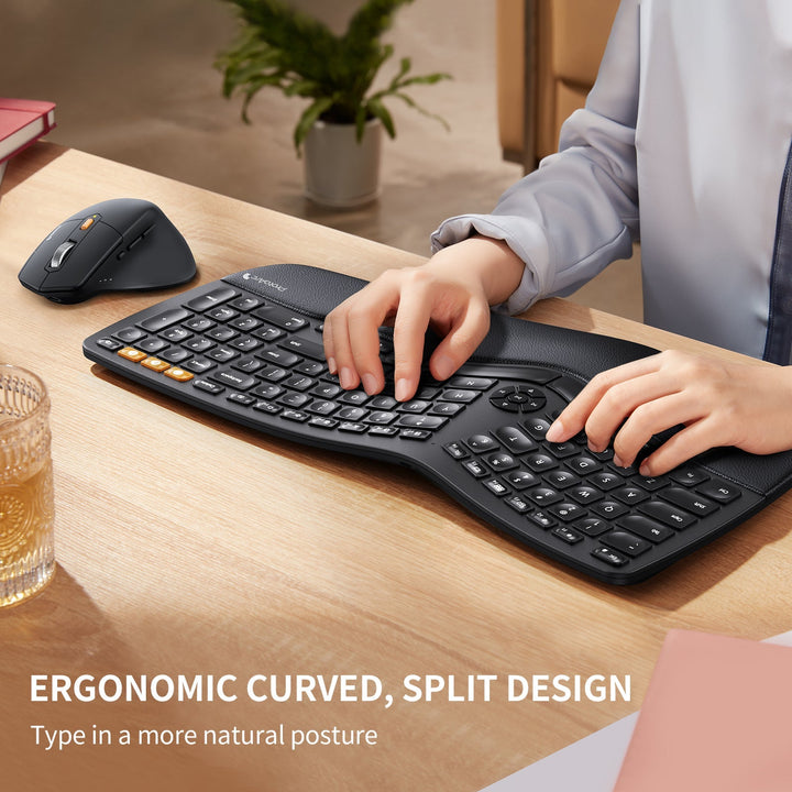 EKM01 Ergonomic Keyboard Mouse Combo