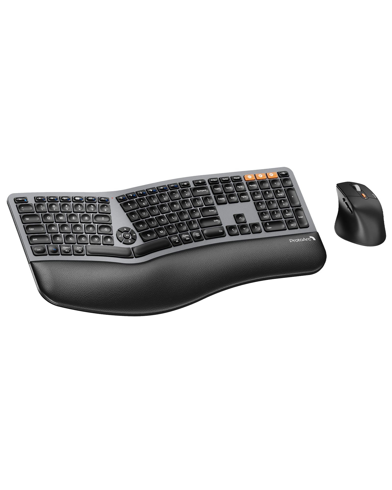 EKM01 Plus - Full-Size Ergonomic Split Keyboard & Mouse Combo
