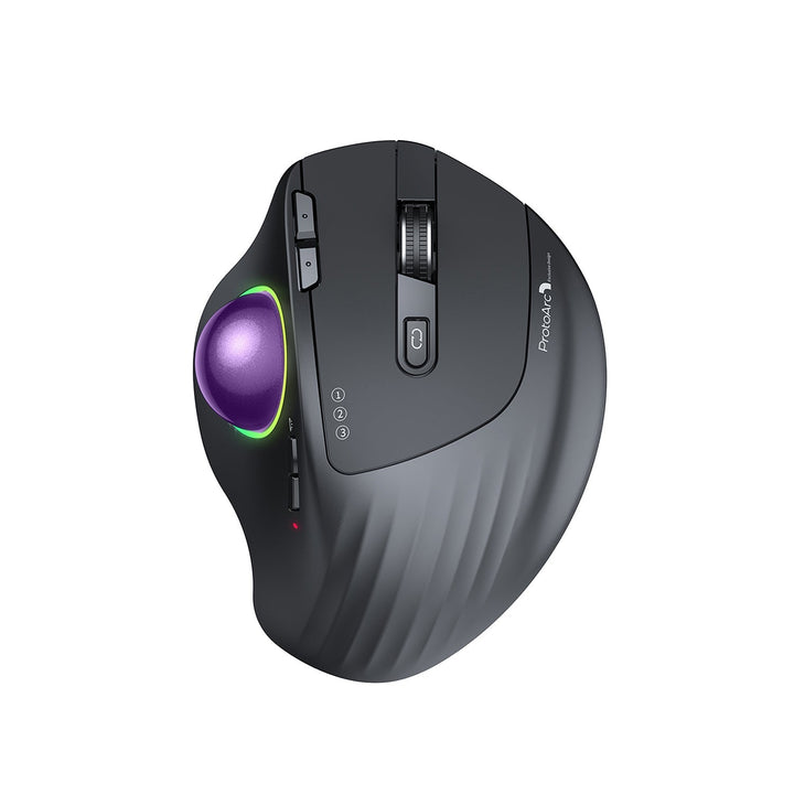 EM01 高度なワイヤレス RGB トラックボール マウス