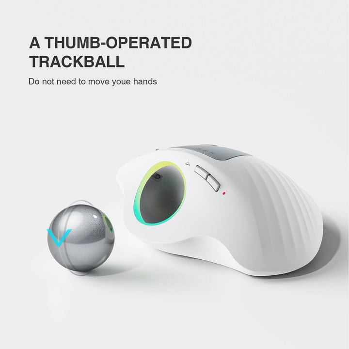 EM01 Advanced Wireless RGB Trackball Mouse (UK Version)