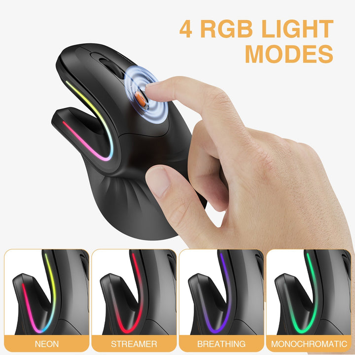 EM11 Vertical Mouse RGB Lighting Modes