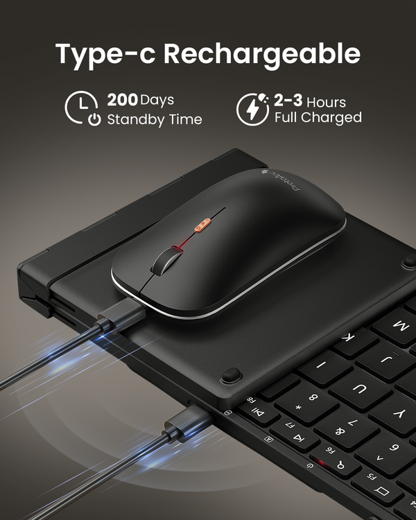 ProtoArc XKM01 Pro Backlit Foldable Keyboard & Mouse