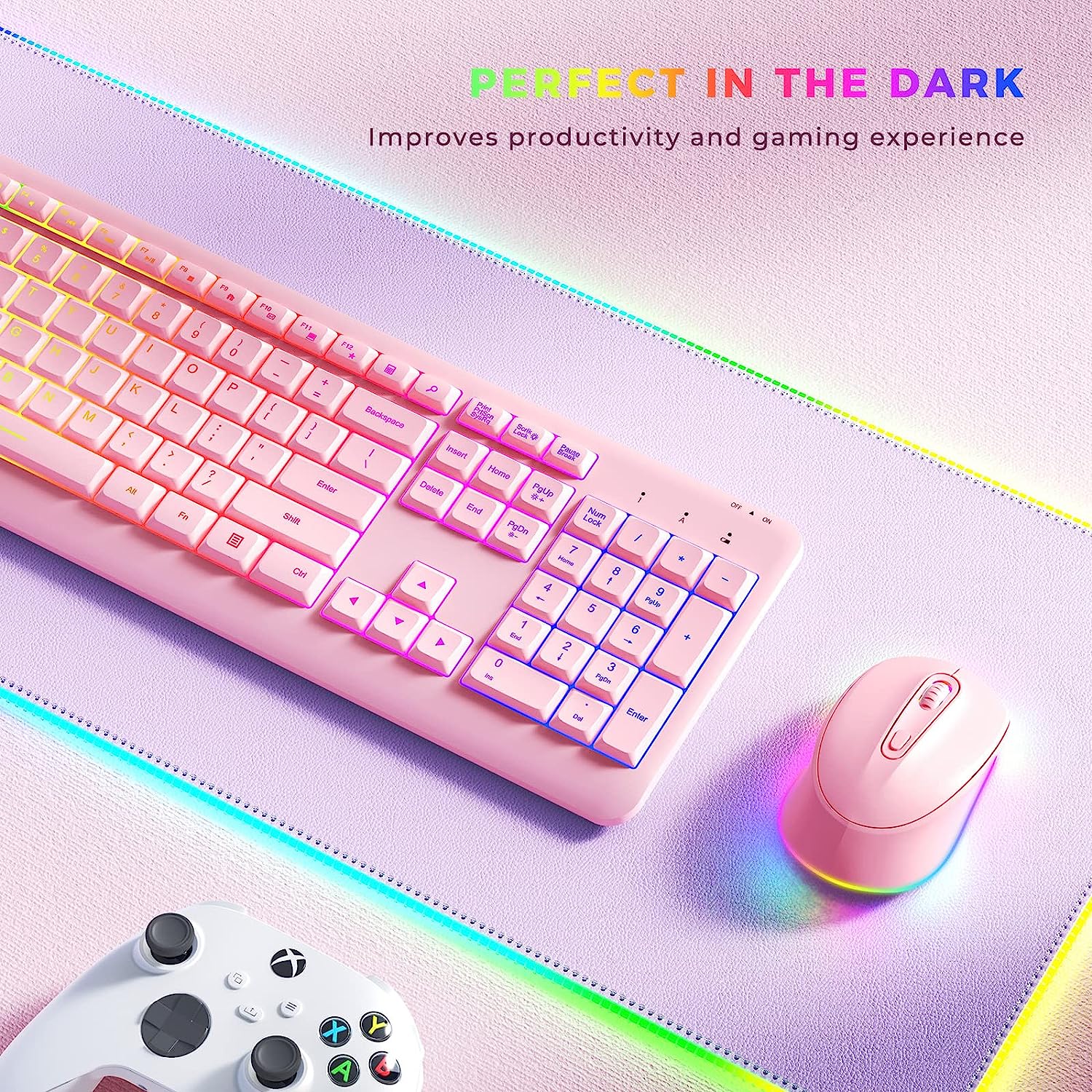 Seenda Wireless Backlit Keyboard Mouse Combo ProtoArc