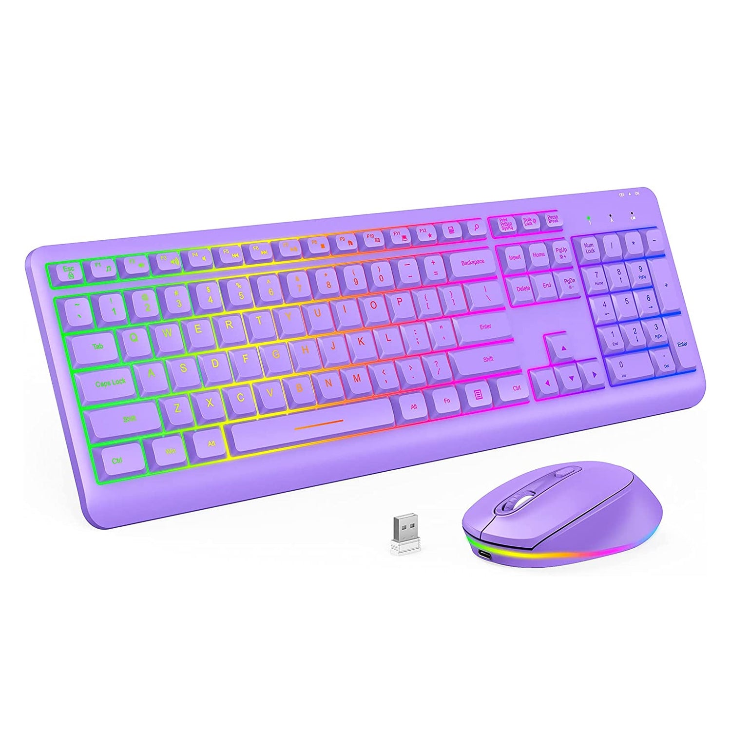 Seenda Wireless Backlit Keyboard Mouse Combo ProtoArc