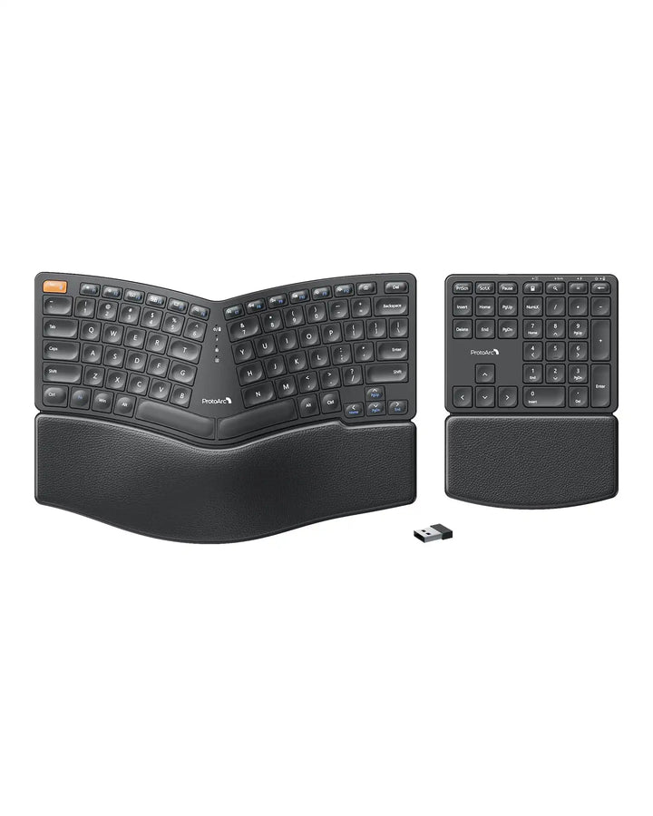 EK04 | Split Ergonomic Keyboard with Numeric Pad – ProtoArc