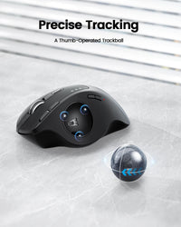 EM01 NL - Ergonomic Trackball Mouse - ProtoArc