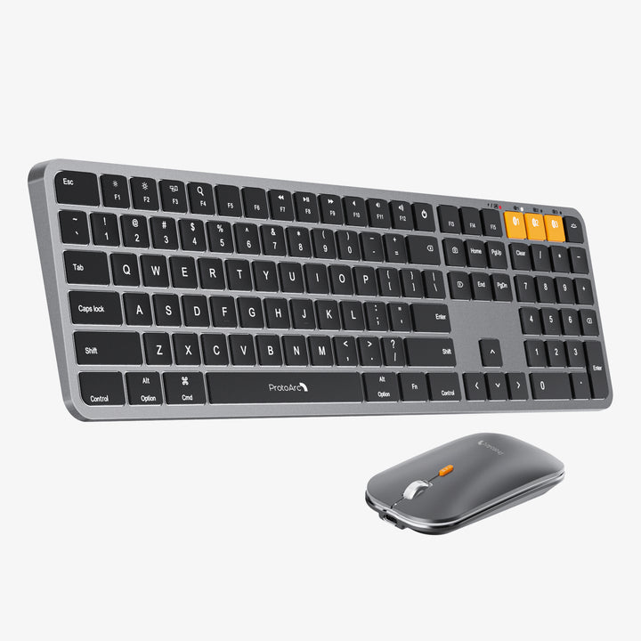 KM100-A Backlit Bluetooth Keyboard and Mouse Combo for Mac
