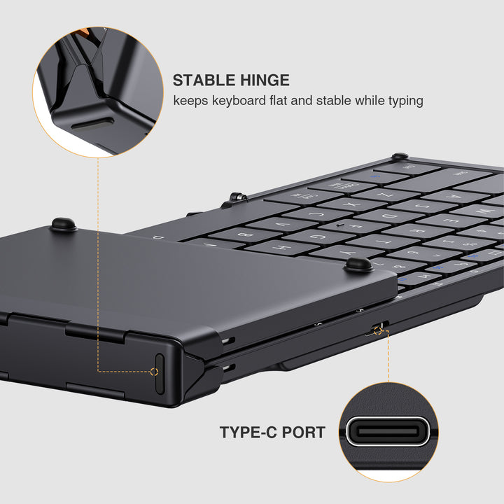 XK01 Foldable Bluetooth Keyboard