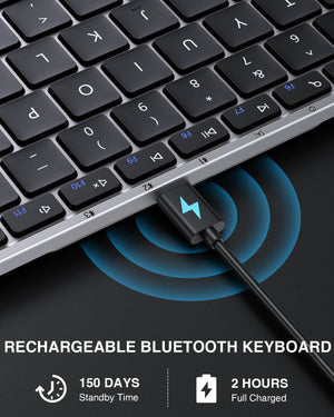 XK01 - Portable Full-Size Tri-Fold Keyboard - ProtoArc