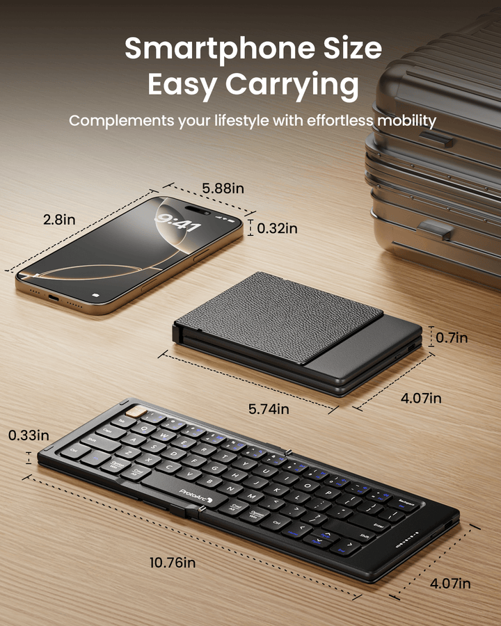 XK04 Foldable Compact Bluettooth Keyboard