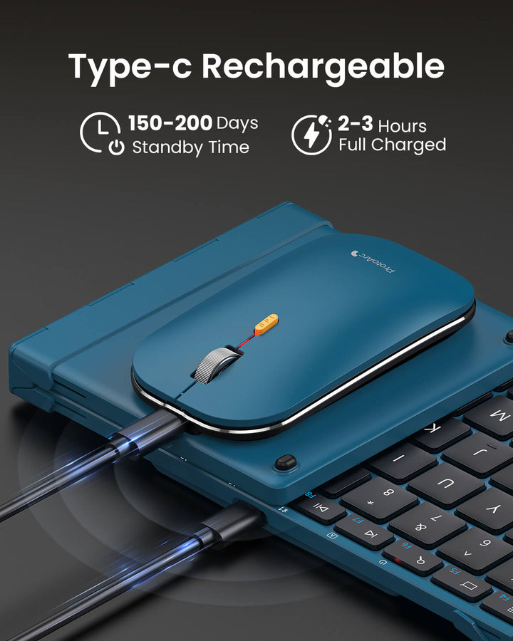 XKM01 Foldable Bluetooth Keyboard and Mouse Combo