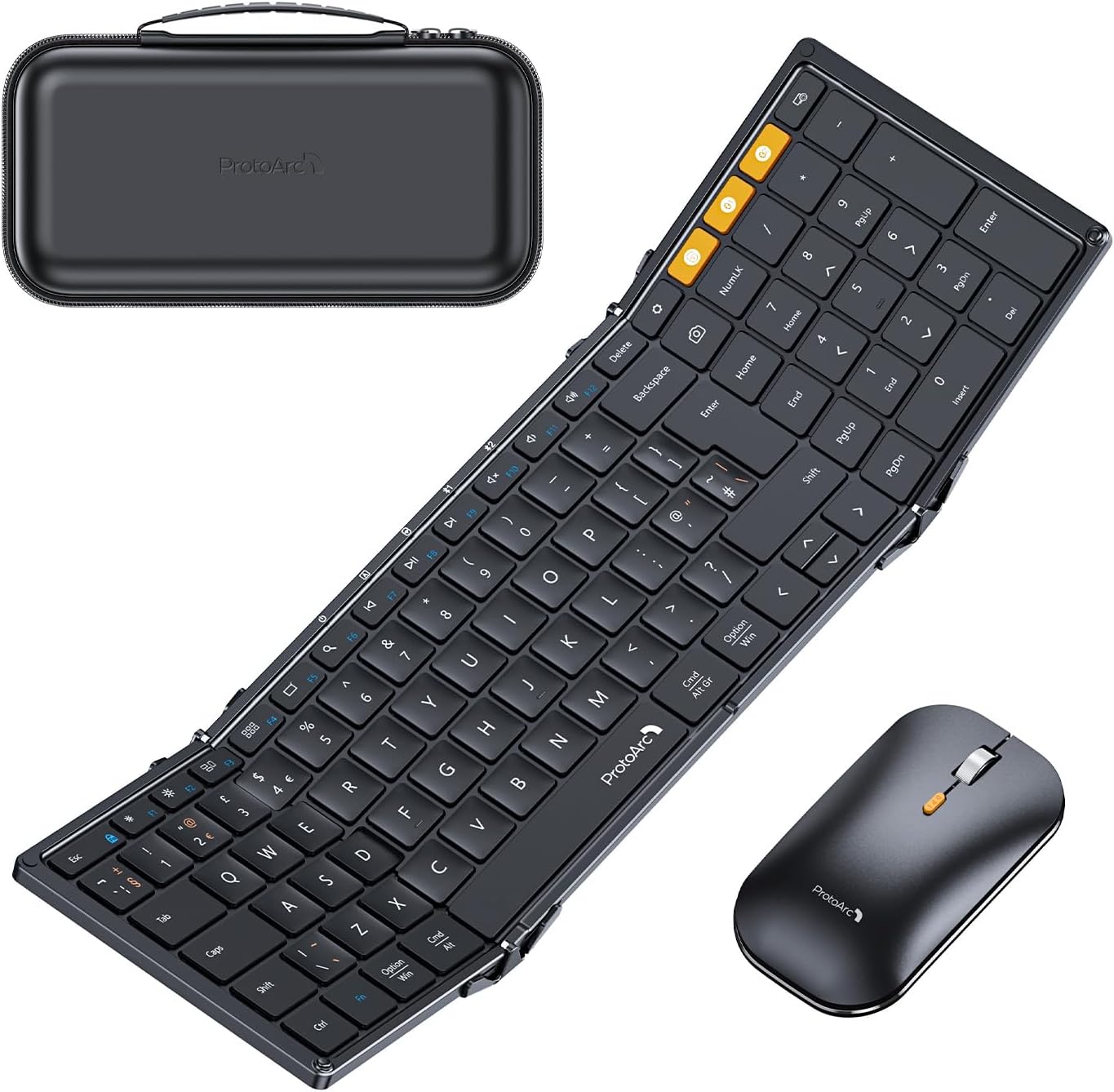 XKM01 Foldable Keyboard & Mouse Combo (UK Layout)