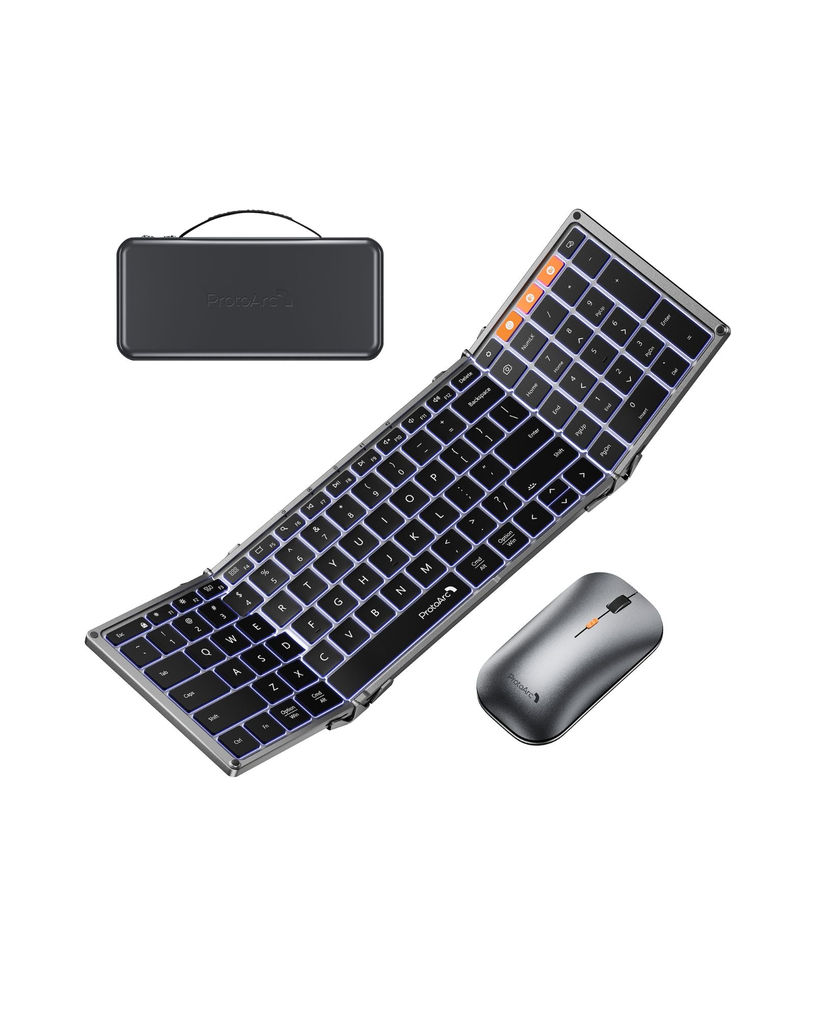 XK-M01 ワイヤレスキーボードとマウスセット XKM01 Foldable Keyboard & Mouse Combo