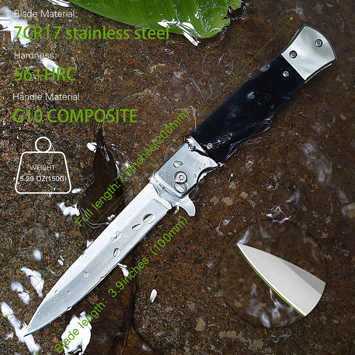  GVDV Utility Pocket Knife - 6 in 1 Folding Knife with