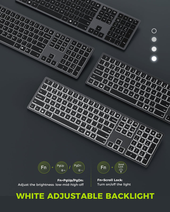 IWG-ZXK26TZ Backlit Wireless Keyboard and Mouse Combo