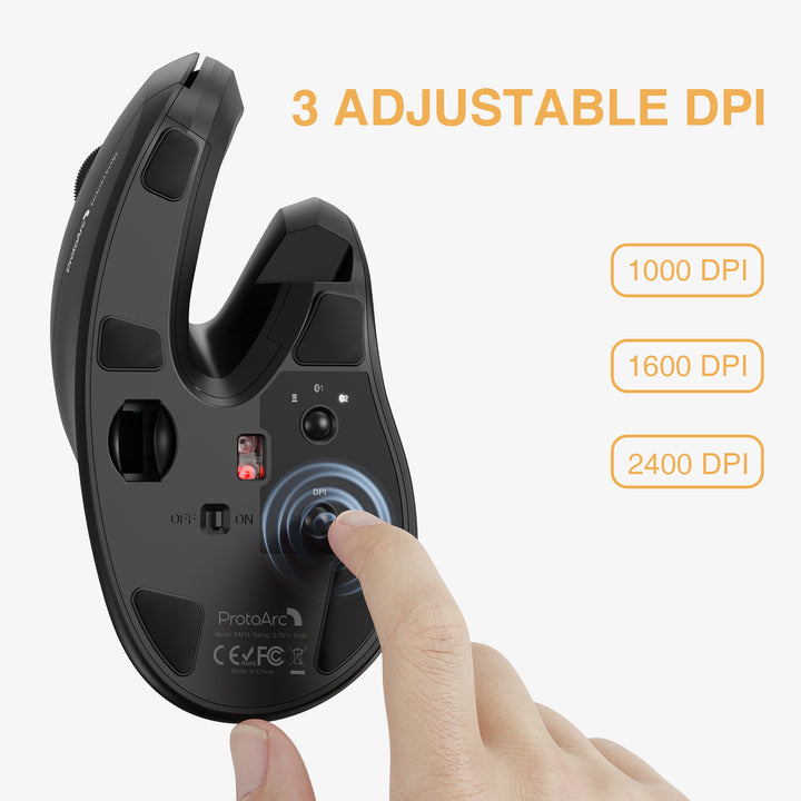 EM11 Vertical Mouse Adjustable DPI