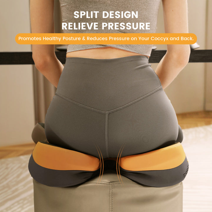 Seat Cushion for Lower Back Pain Relief - Enhances Posture