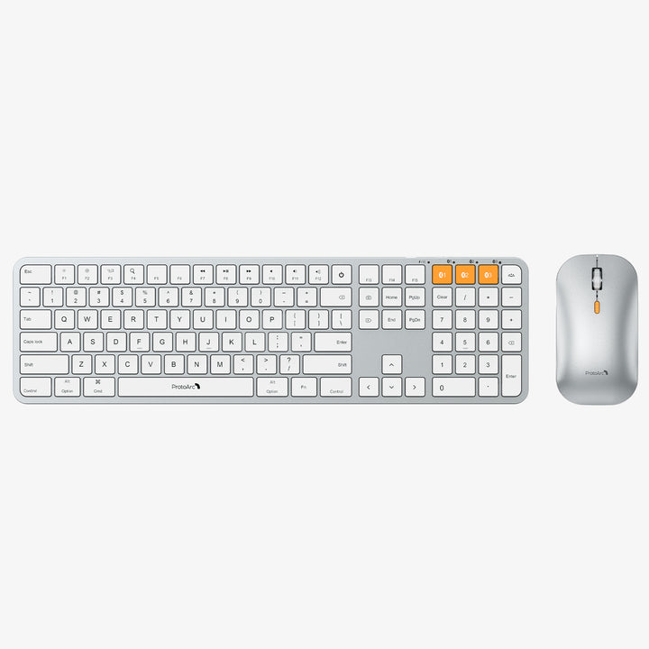 KM100-A Backlit Bluetooth Keyboard and Mouse Combo for Mac