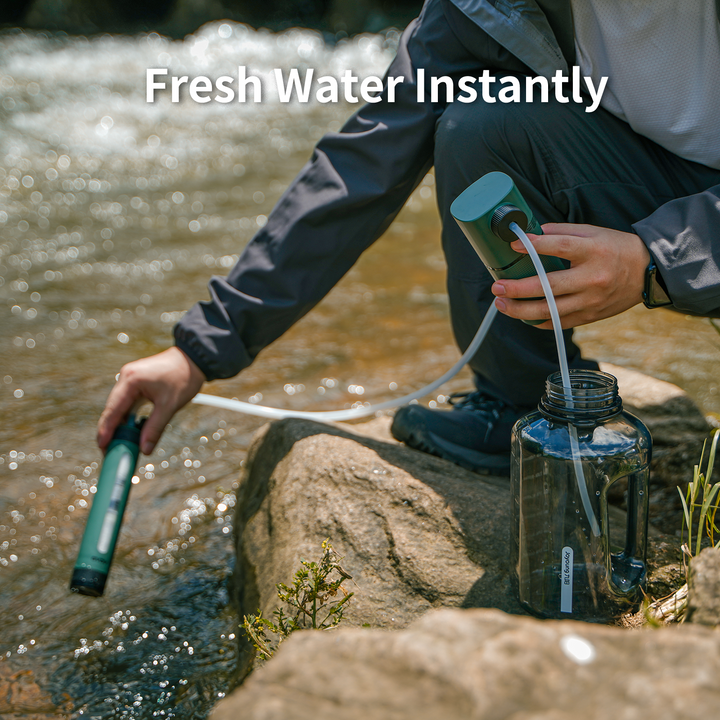 Electric Portable Water Filter - Green