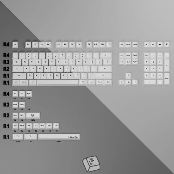 KapCo Snowy Keycaps - The Kapco