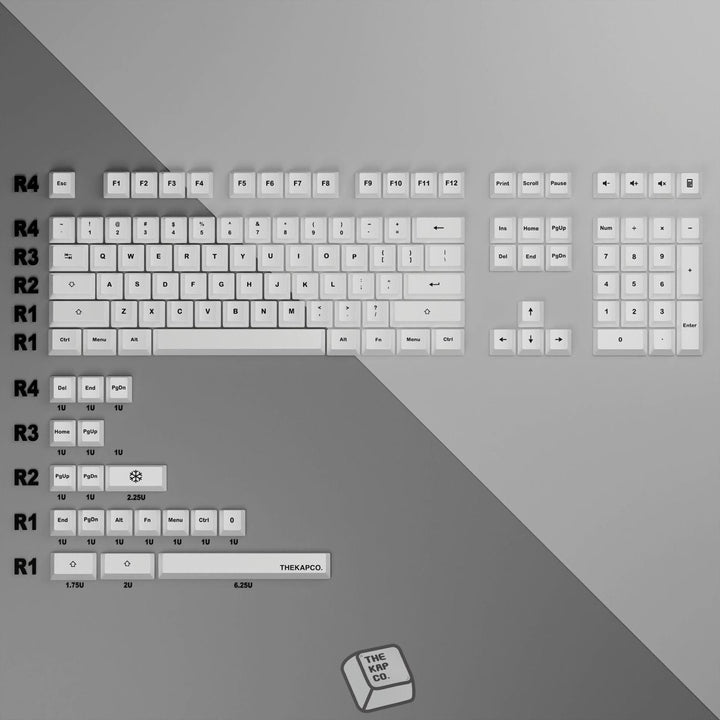 KapCo Snowy Keycaps - The Kapco